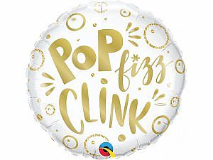 Fóliový balónek Kruh - Pop Fizz Clink! 45cm