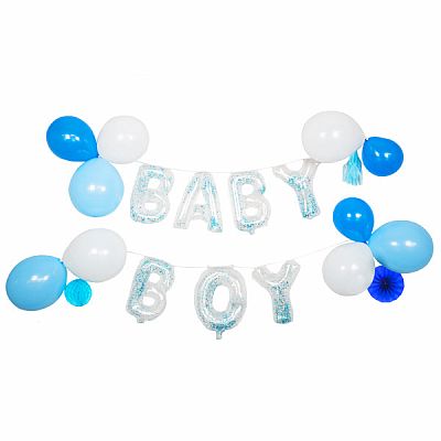 Dekorační balonková girlanda Baby Boy 23 ks