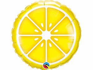 Fóliový balónek Kruh - Citron 45cm
