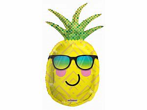 Fóliový balónek Usměvavý Ananas 91cm