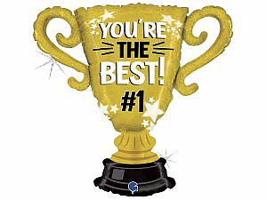 Fóliový balónek Pohár - Youre The Best 84cm