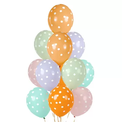 Balonkový buket Puntíky - 12 ks