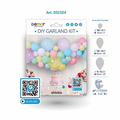 Sada na balonkovou girlandu - Makronky