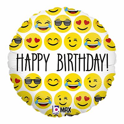 Fóliový balónek Emoji HB Kruh 46cm