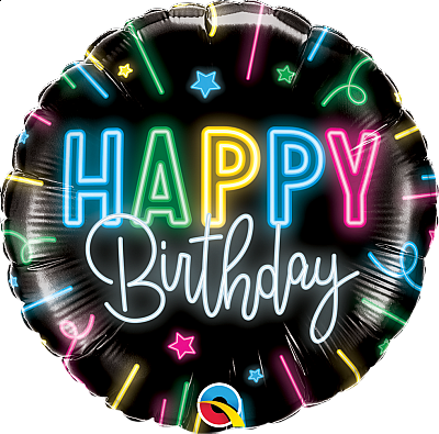 Fóliový balónek Kruh - Neonový Nápis HB 45cm