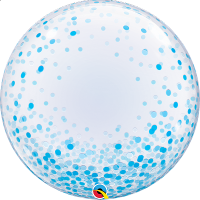 Bublina DECO - Konfety modré 61cm