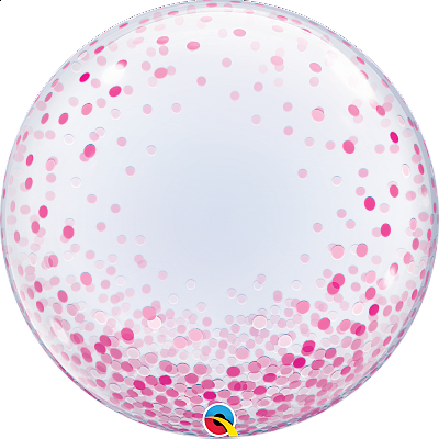 Bublina DECO - Konfety růžové 61cm