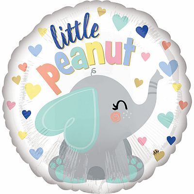 Fóliový balónek Kruh - Sloník Little Peanut 43cm