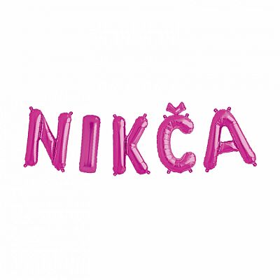 !VÝPRODEJ! Balónkový nápis - Nikča (Balónkový nápis - Nikča)
