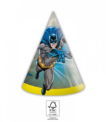 EKO Čepičky papírové - Batman, 6ks
