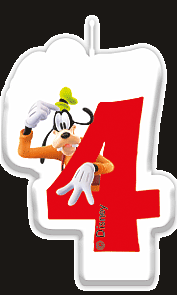 Svíčka Disney Mickey č. 4