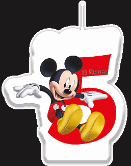 Svíčka Disney Mickey č. 5