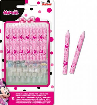 Svíčky Minnie Mouse 12ks