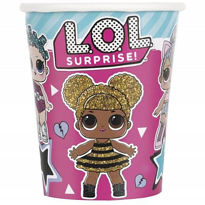 LOL Surprise- Kelímky papírové 270 ml 8 ks