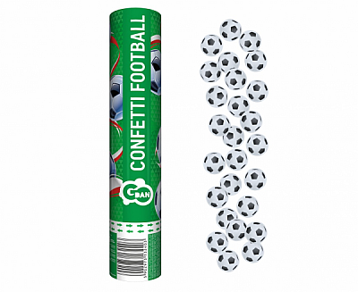 Konfety vystřelovací Fotbal, 30 cm