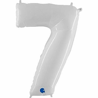 Fóliová číslice bílá lesklá 7 - 102 cm