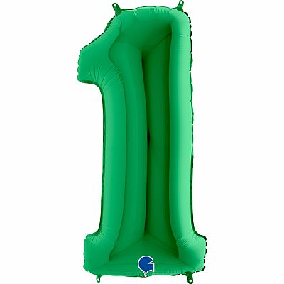 Foliová číslice - zelená 1 102cm