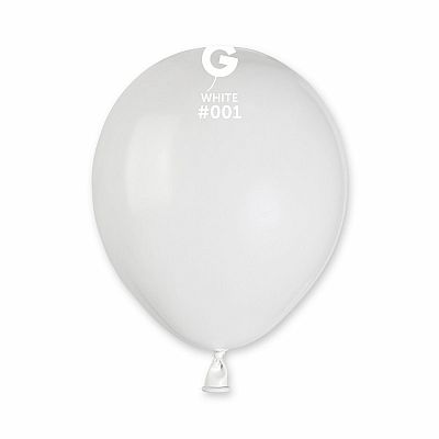 Balónek 13cm/5" #001 bílý