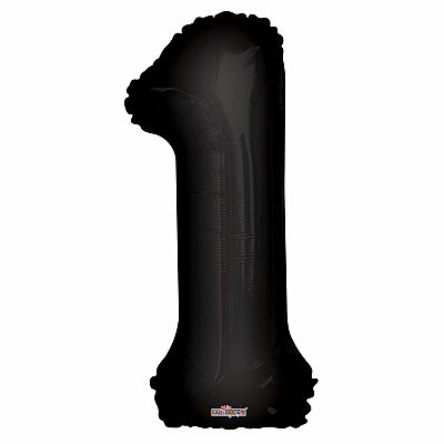 Foliová číslice - 86cm - černá 1