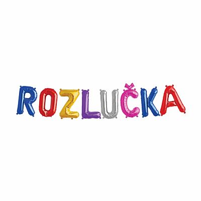 !VÝPRODEJ! Balónkový nápis - Rozlučka