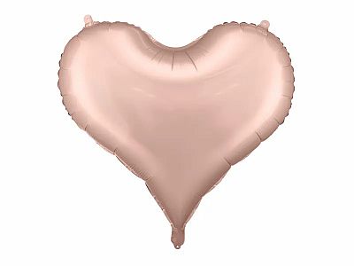 Foliový balónek srdce rose gold 75 x 64,5 cm