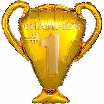 Fóliový balónek zlatá trofej - 63 x 71 cm