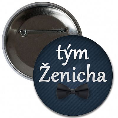 Placka Tým Ženicha 6 cm