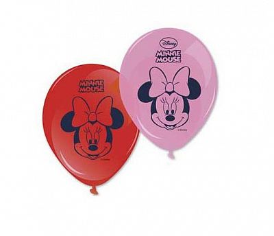 Latexové balónky Minnie Mouse 28 cm - 8 ks