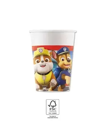 EKO papírové kelímky - Tlapková Patrola: Záchranáři 200ml/8ks