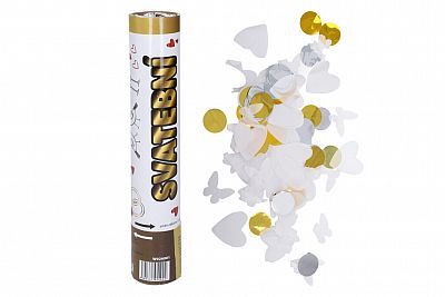 Vystřelovací konfety - svatební 30 cm