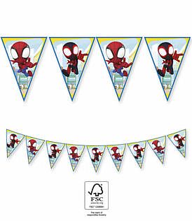 EKO Vlaječková girlanda - Spidey (Marvel) - 9 vlajek