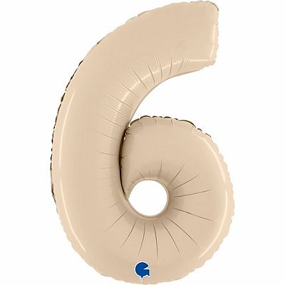 Číslice 6 krémová (66cm,26")