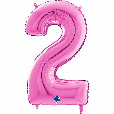 Číslice 2 fuchsia (66cm,26")