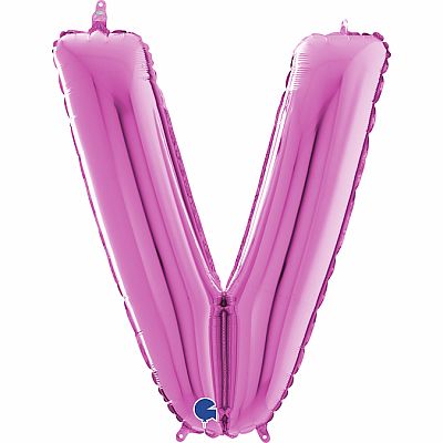 Písmeno růžové V (66cm,26")