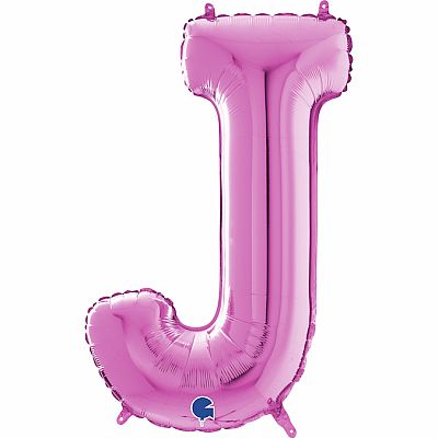 Písmeno růžové J (66cm,26")