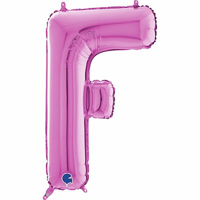 Písmeno růžové F (66cm,26")