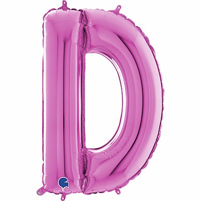 Písmeno růžové D (66cm,26")