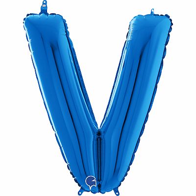 Písmeno modré V (66cm,26")