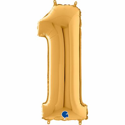 Číslice 1 zlatá (66cm,26")