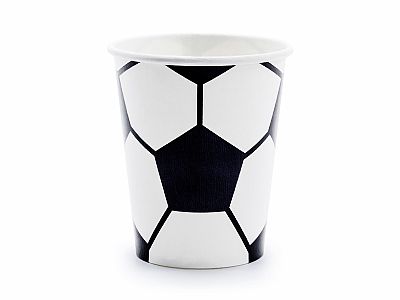 Kelímky papírové EKO - Fotbal 220ml, 6ks