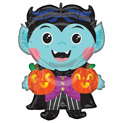 Foliový balonek Halloween - roztomilý upír 60 cm x 76 cm