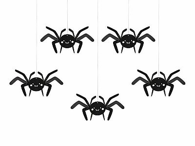 Dekorace závěsná Halloween pavouci 5 ks