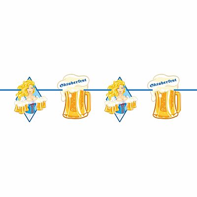 Papírová girlanda Oktoberfest Pivo - 10 m