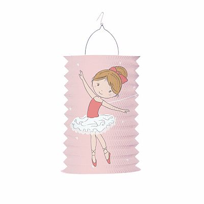 Závěsný lampion válec Baletka - 28 cm