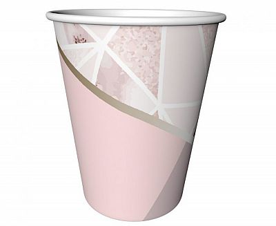 Papírové kelímky Rose Chic 6 ks