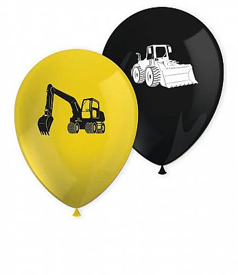 Latexové balonky - Staveniště 8 ks