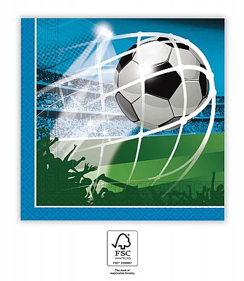 Papírové ubrousky fotbal 20 ks