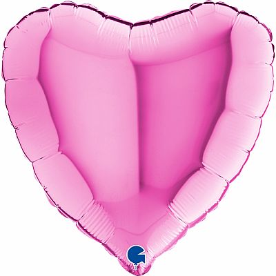 Foliový balonek srdce fuchsiové 46 cm