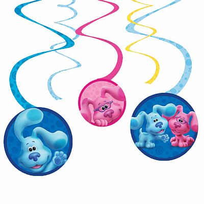 Závěsné spirály Stopy Blue - Modříkovy Hádanky 6 ks