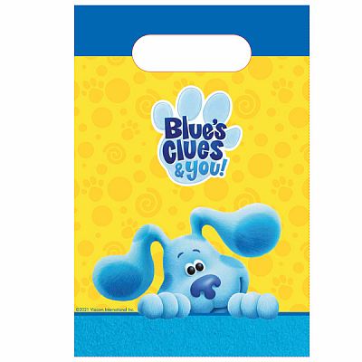 Papírové tašky - Stopy Blue - Modříkovy Hádanky